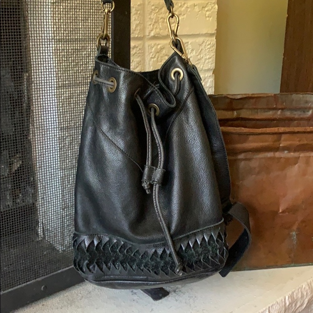 Black leather liebeskind bag